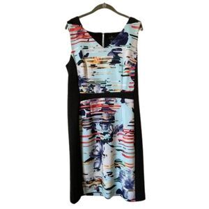 Worthington Floral Sheath Dress Sleeveless - Size 14